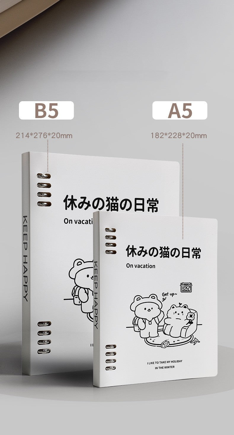 B5 Loose Spiral Notebook Detachable Notebook