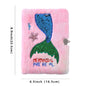 Cartoon Fishtail Pearl Plush Children's Cute Notebook With Lock