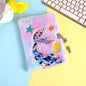 Cartoon Fishtail Pearl Plush Children's Cute Notebook With Lock