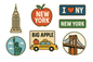 New York sticker set